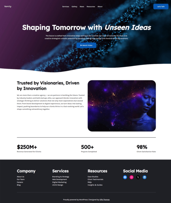 Vemity Wordpress Theme